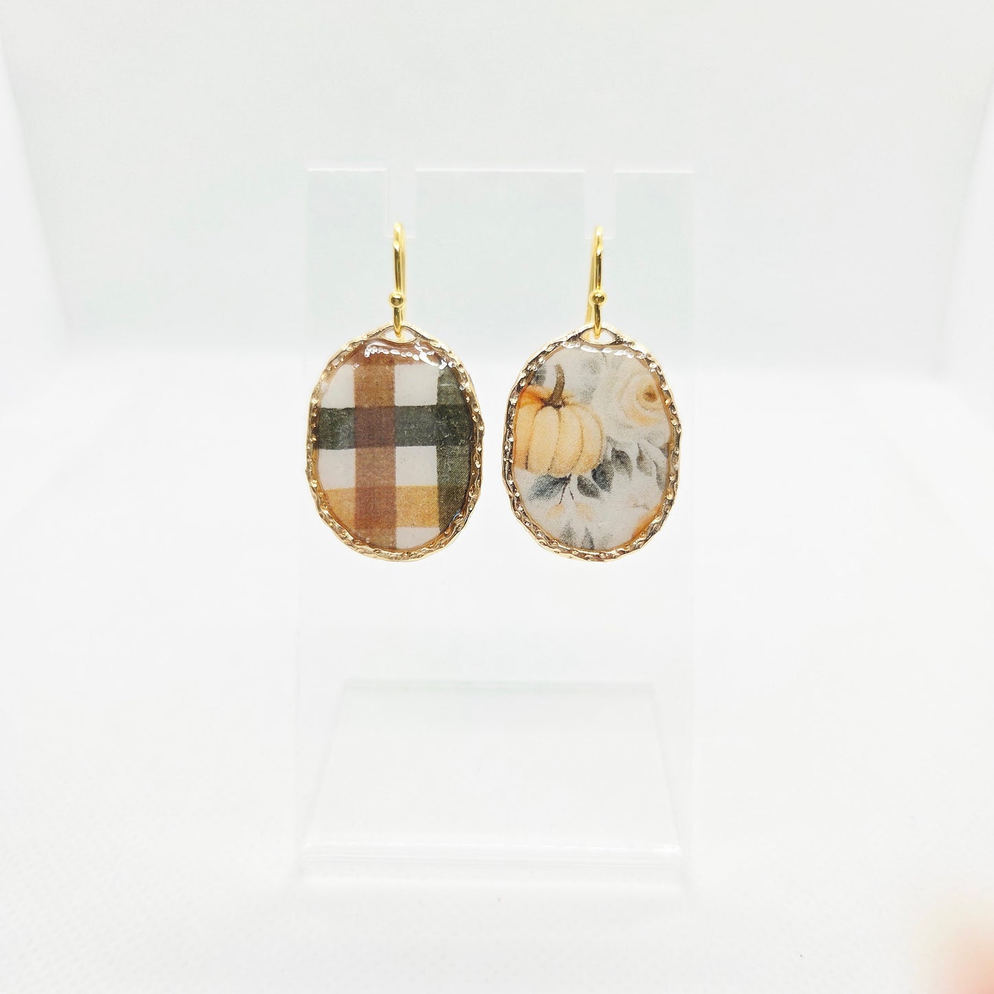 Oval Patterned Dangles - LIMITED