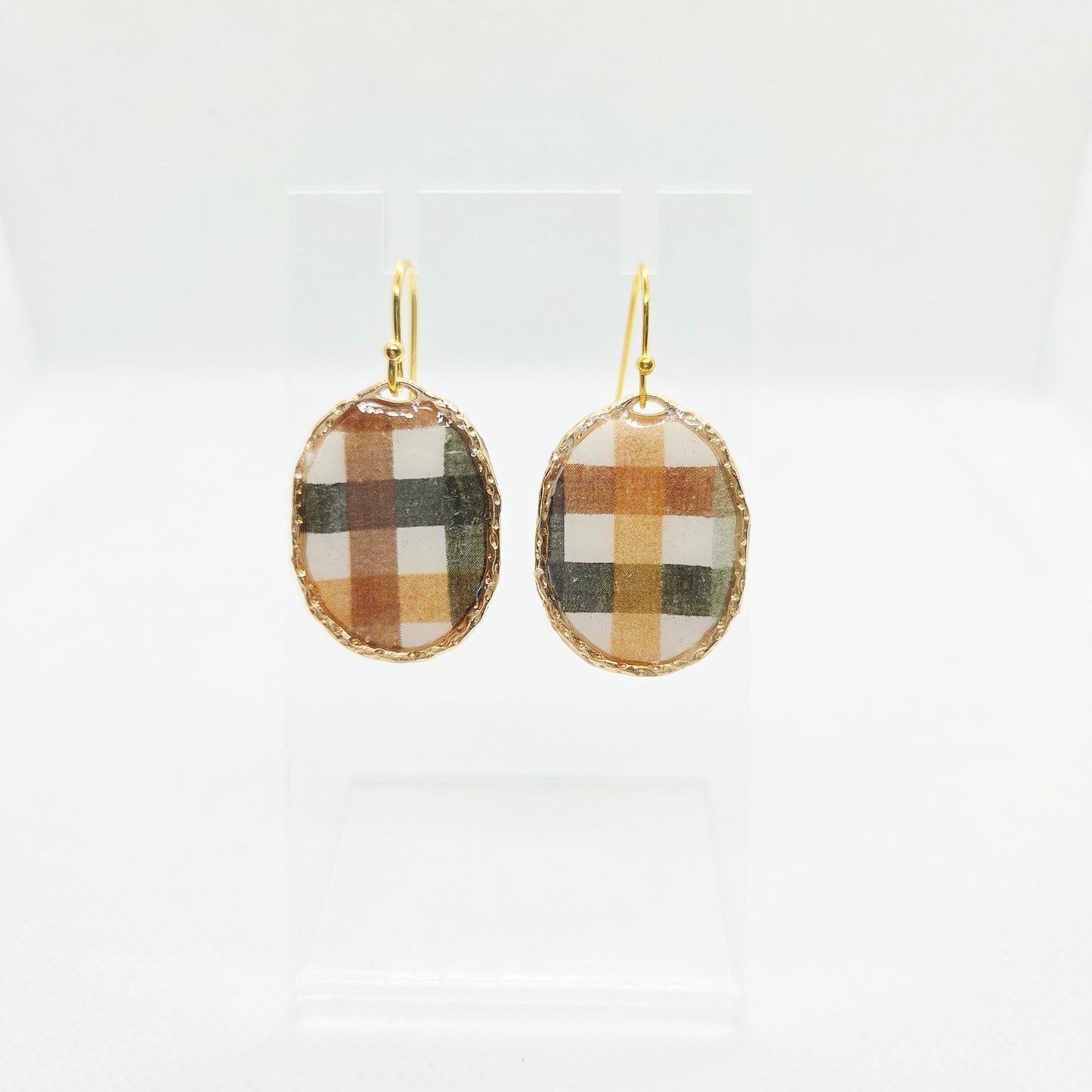 Oval Patterned Dangles - LIMITED
