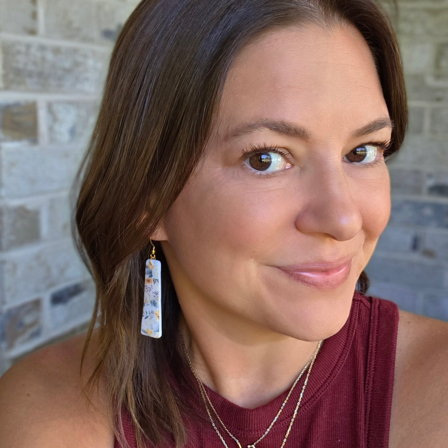 Rectangular Patterned Dangles - LIMITED