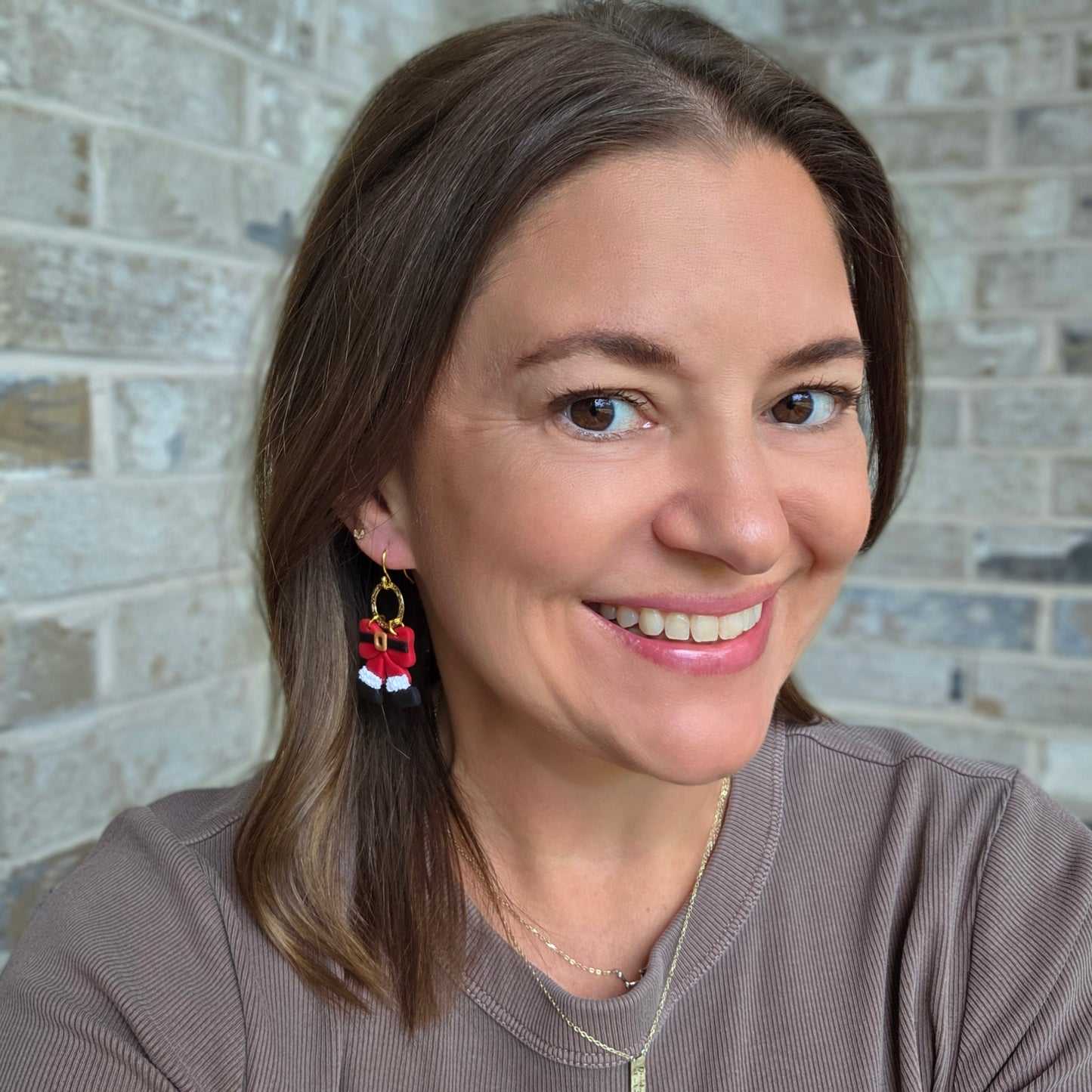 Santa Pants Bow Dangles