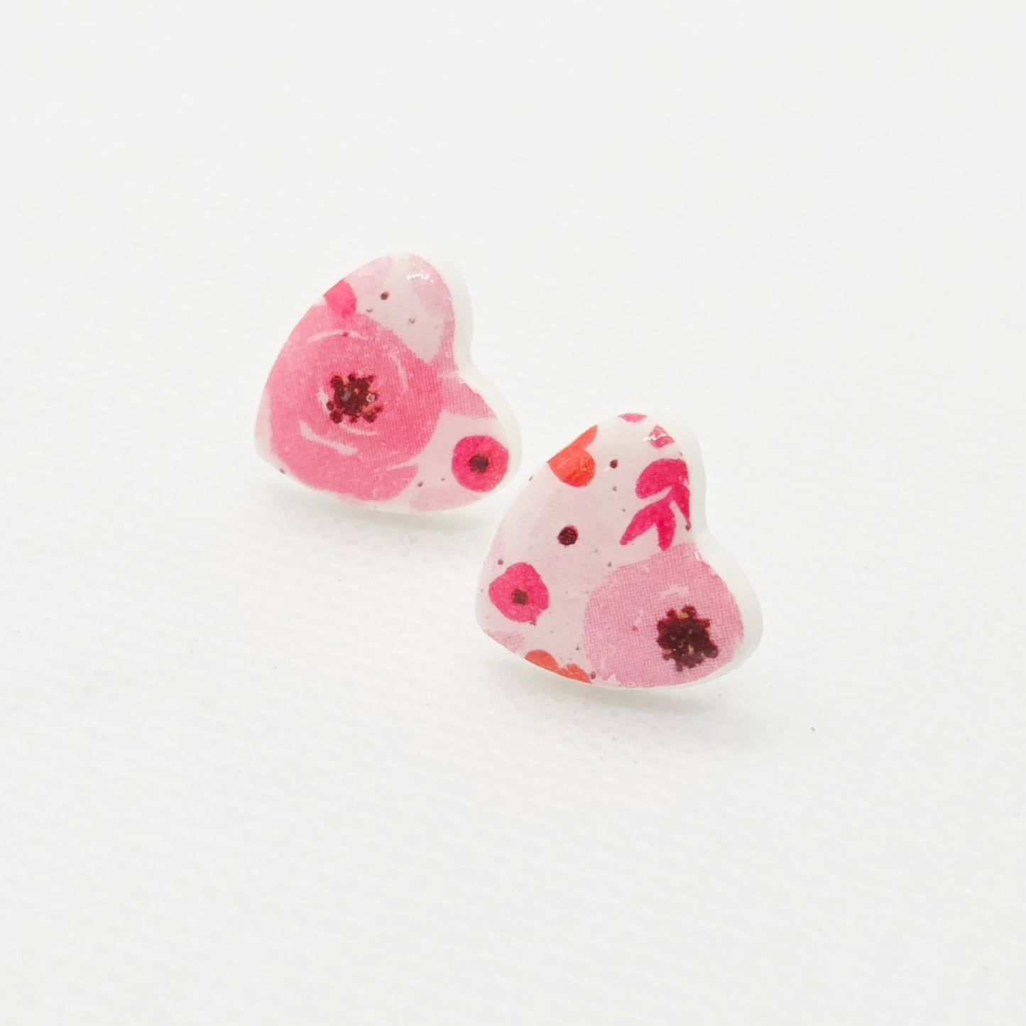 Large Heart Studs