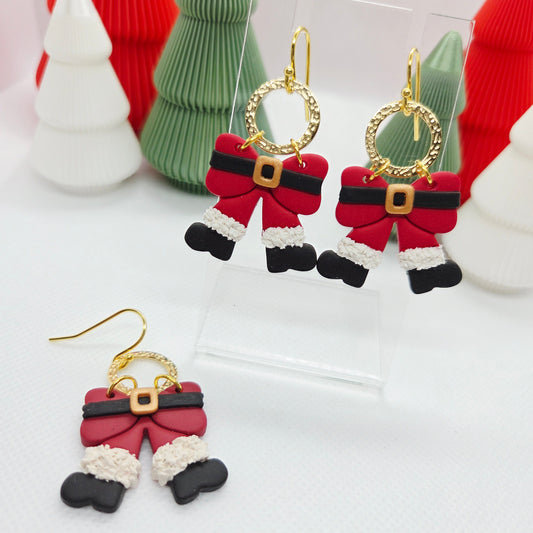 Santa Pants Bow Dangles
