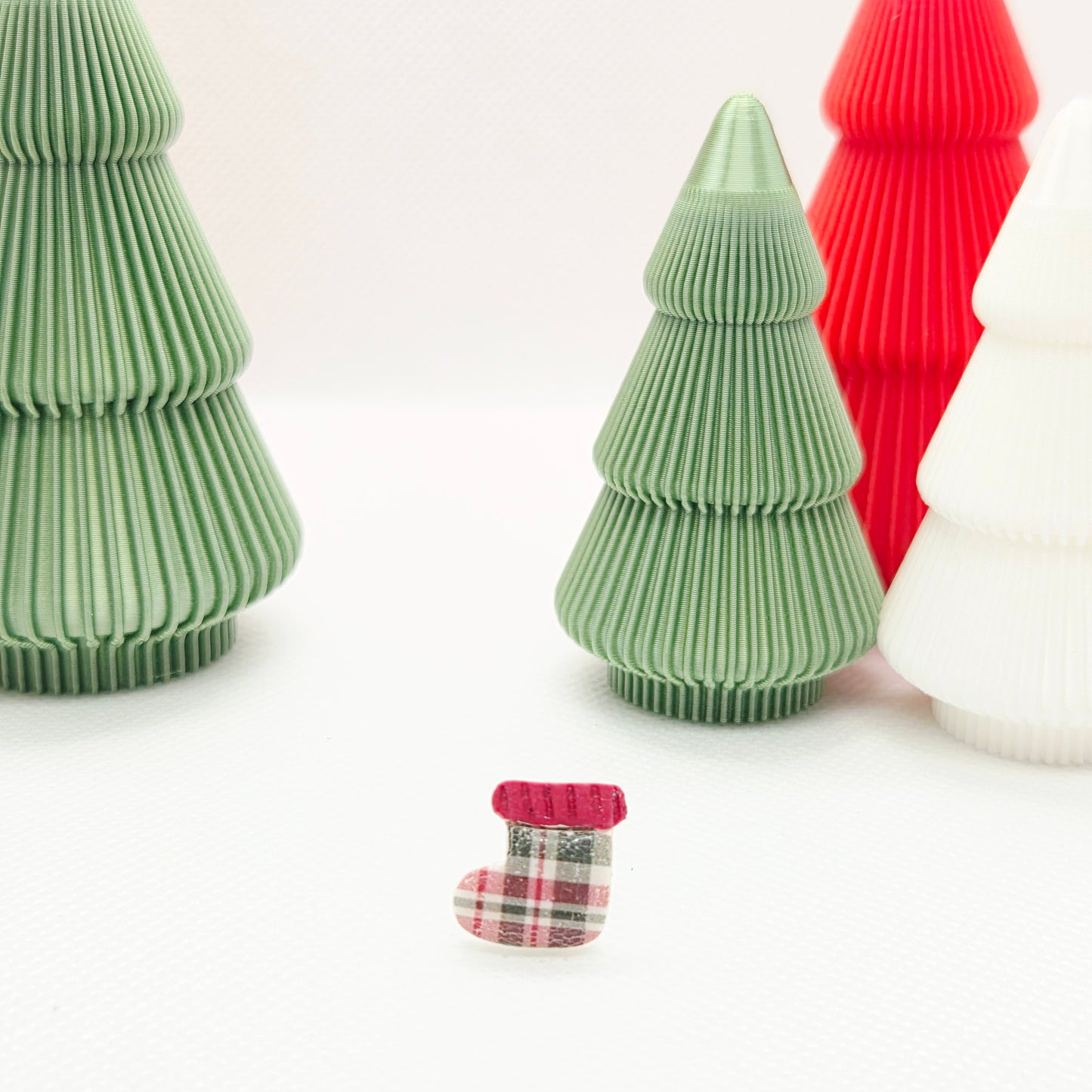 Vintage Plaid Winter Studs