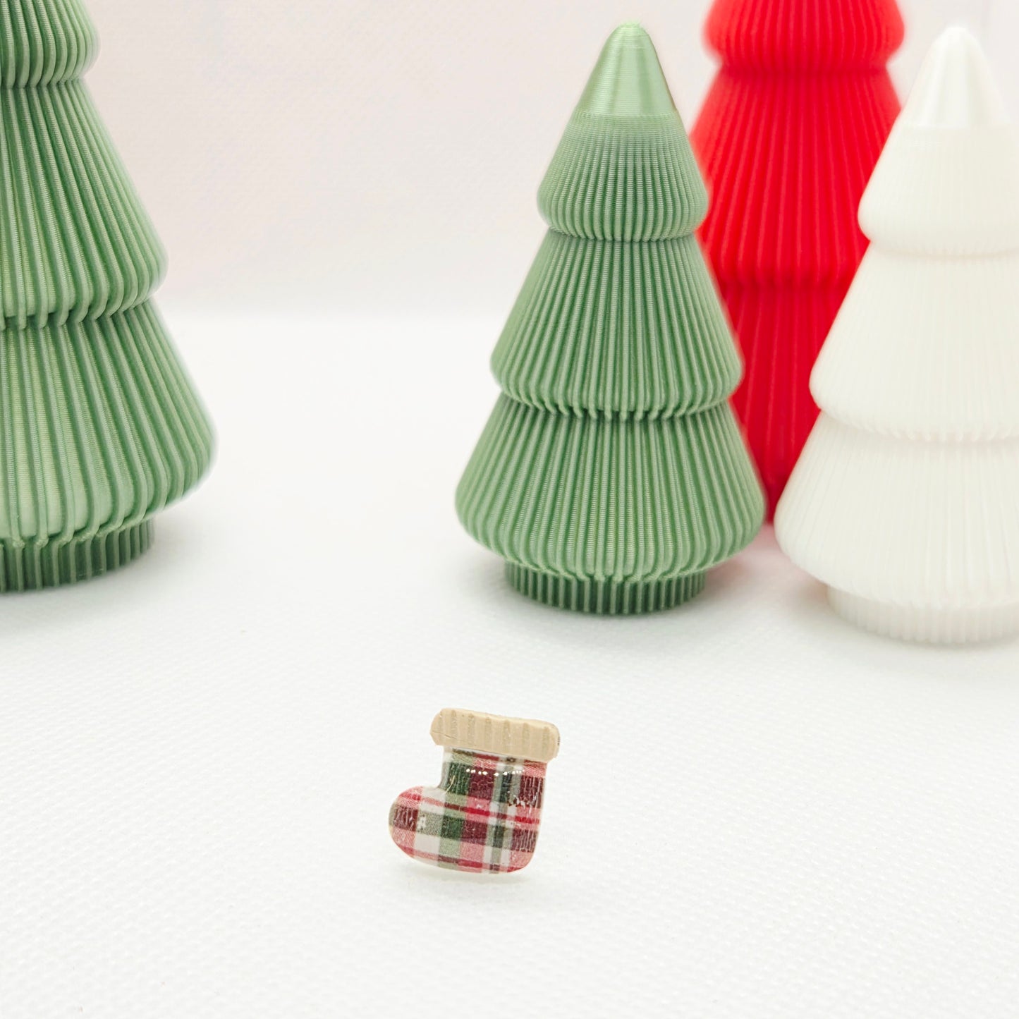 Vintage Plaid Winter Studs
