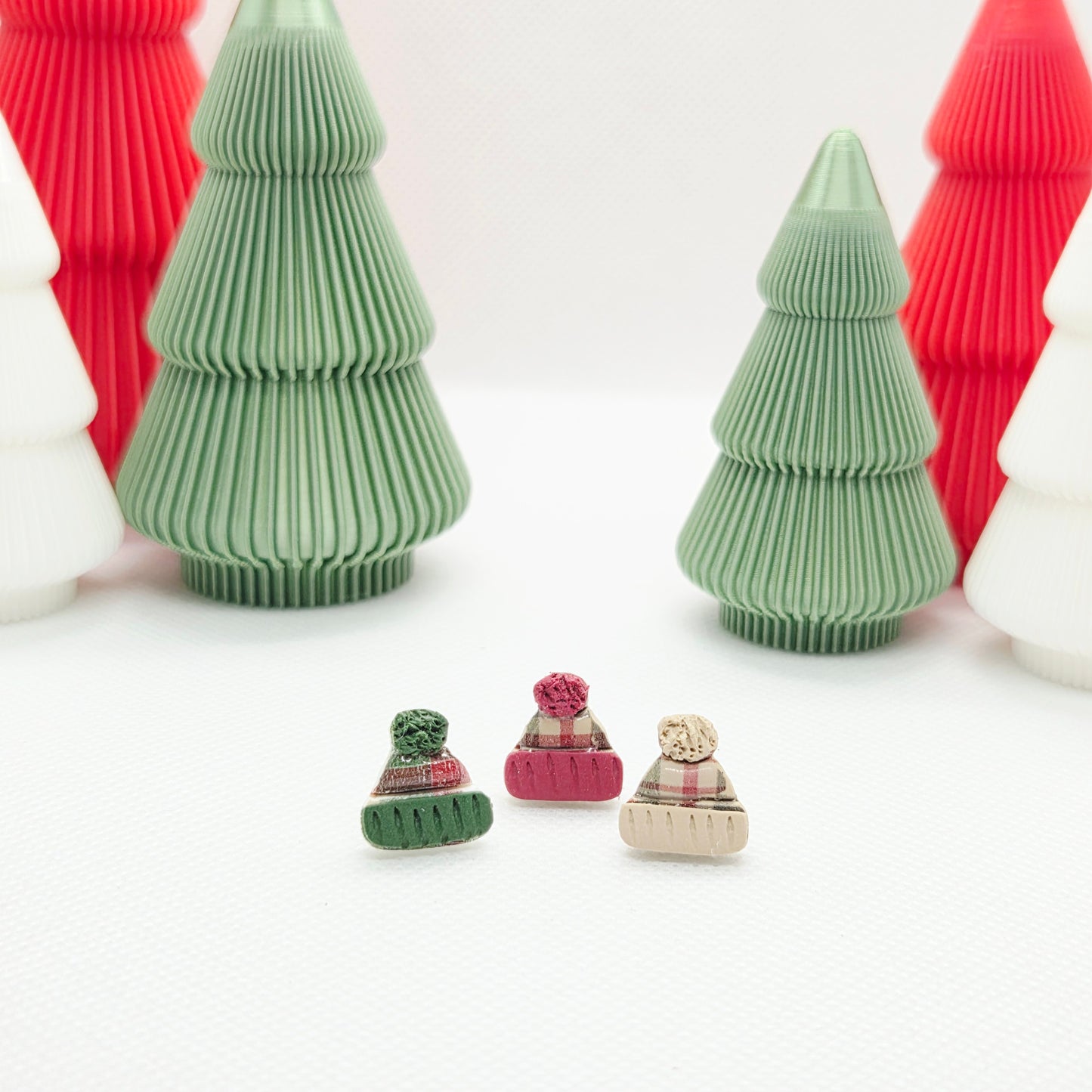 Vintage Plaid Winter Studs