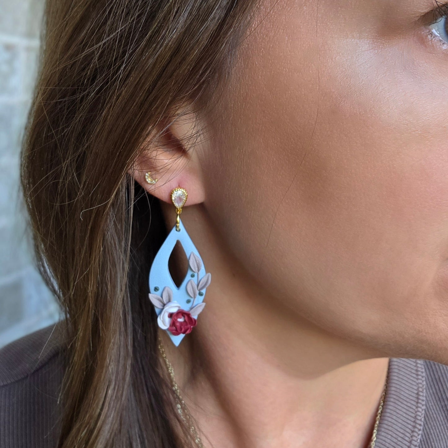 Marquise Floral Dangle