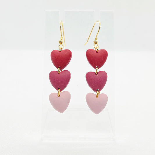 Bubble Heart Trio Dangle
