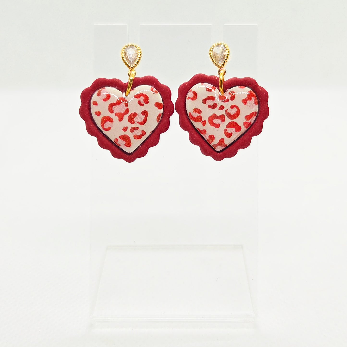 Scalloped Heart Dangles