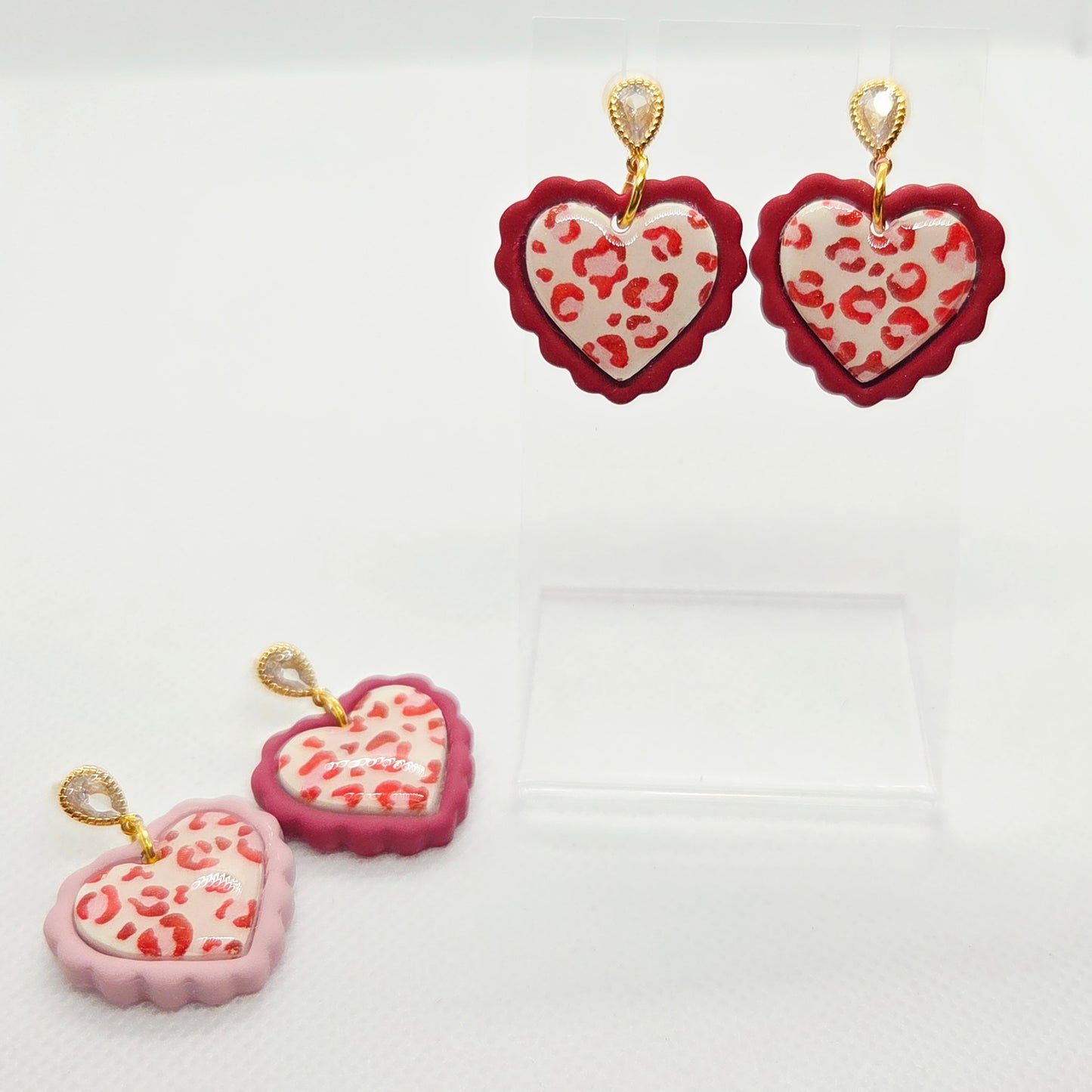 Scalloped Heart Dangles