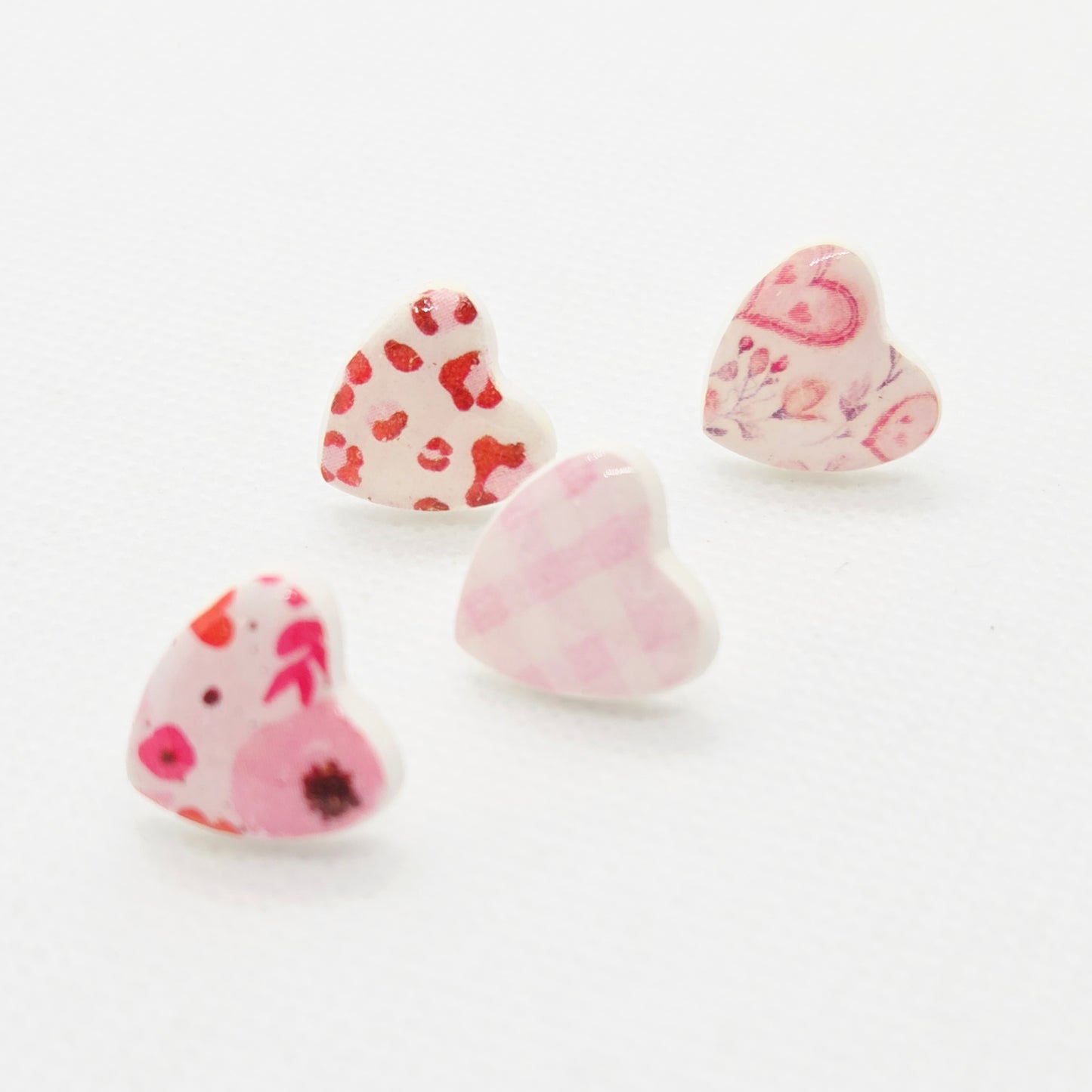 Large Heart Studs