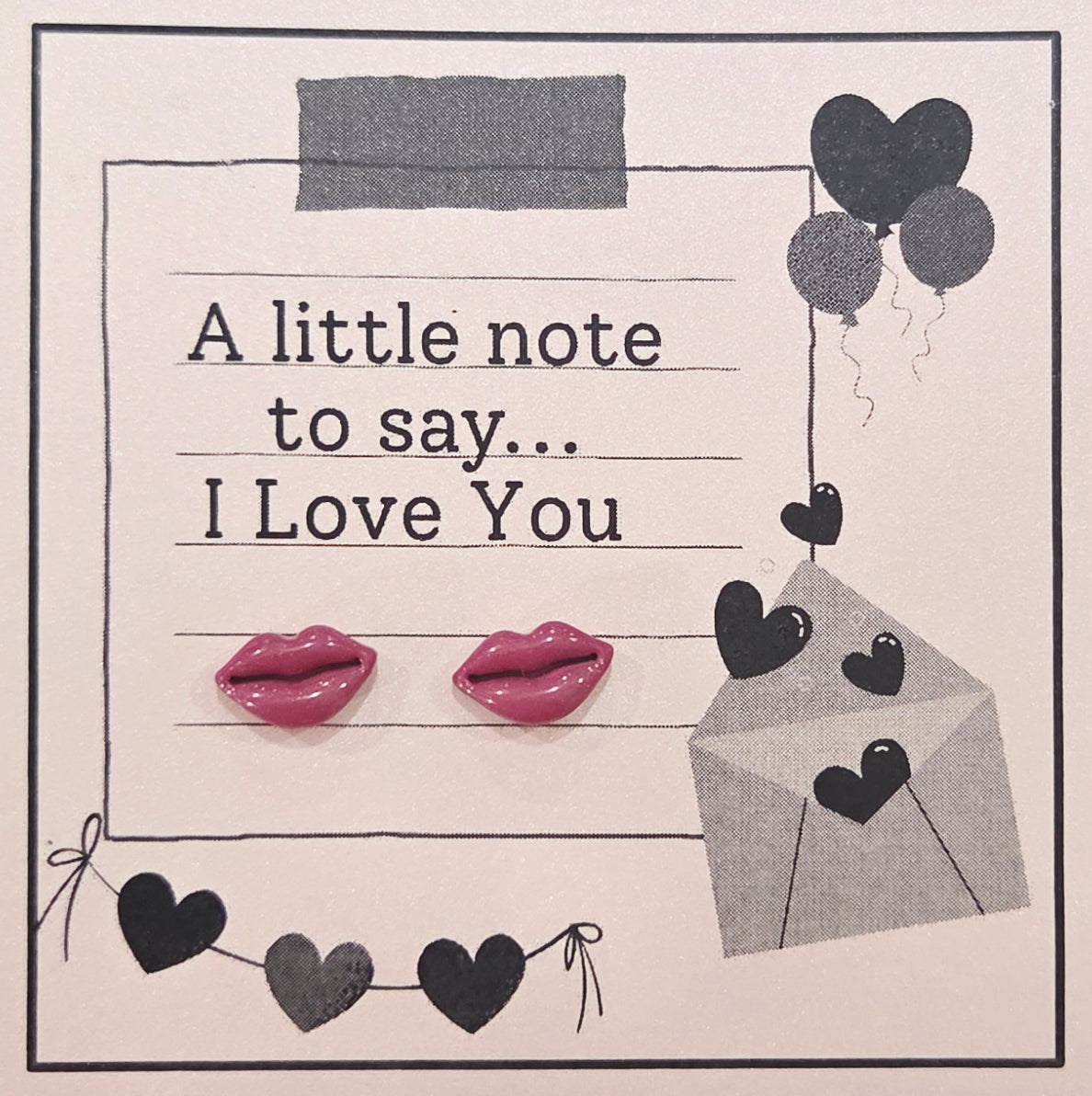 Valentine's Stud Note Cards -        Please see description