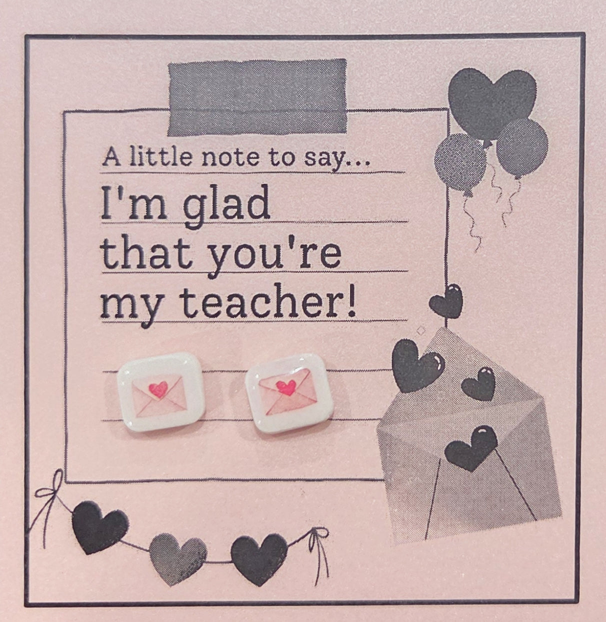 Valentine's Stud Note Cards -        Please see description